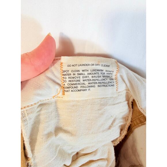 Vintage Redhead Duck Waxed Canvas Pants Hunting Men's 34x29 Double Knee - Picture 3 of 6